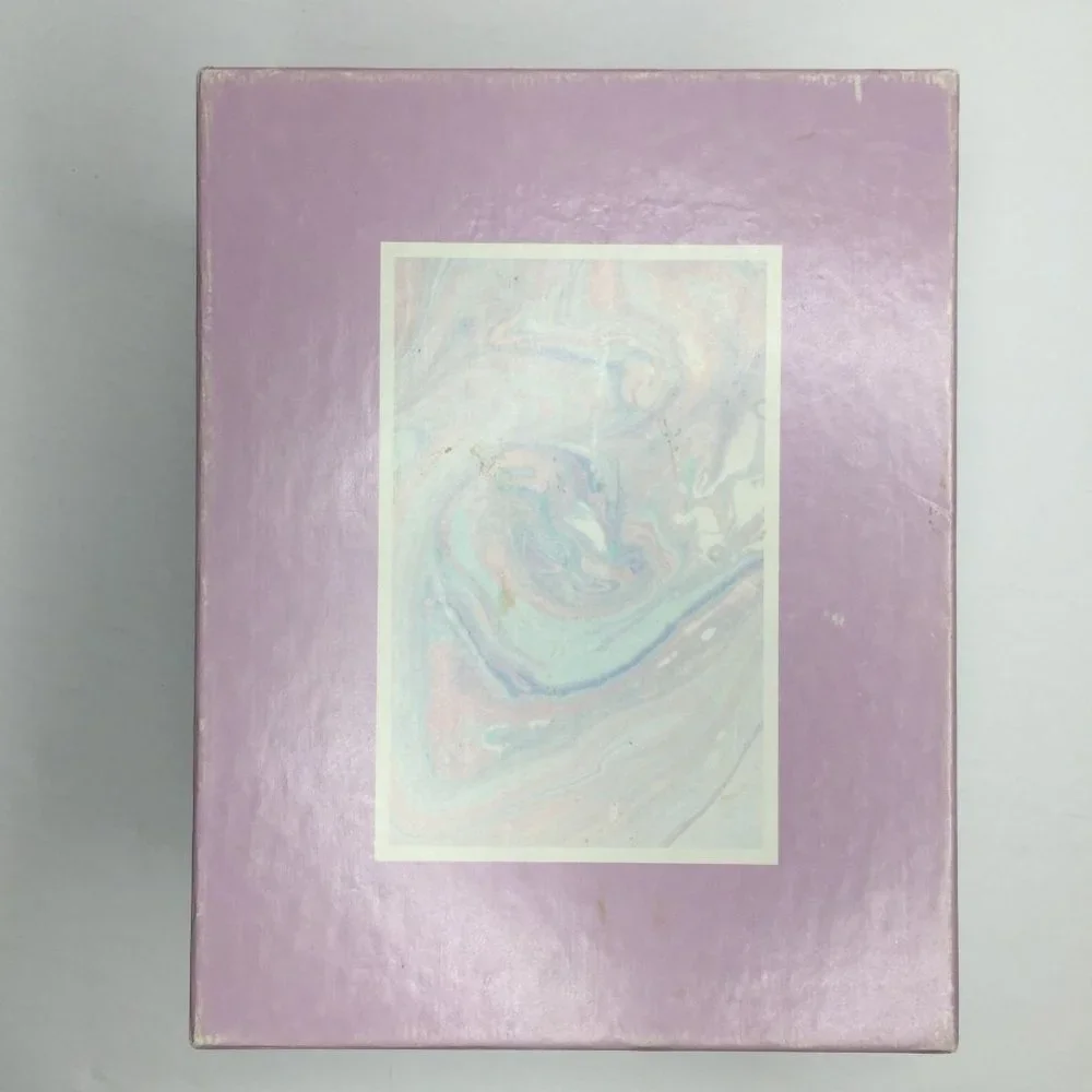 Vintage 1986 Current Inc Marble Check Storage Gift Box 9